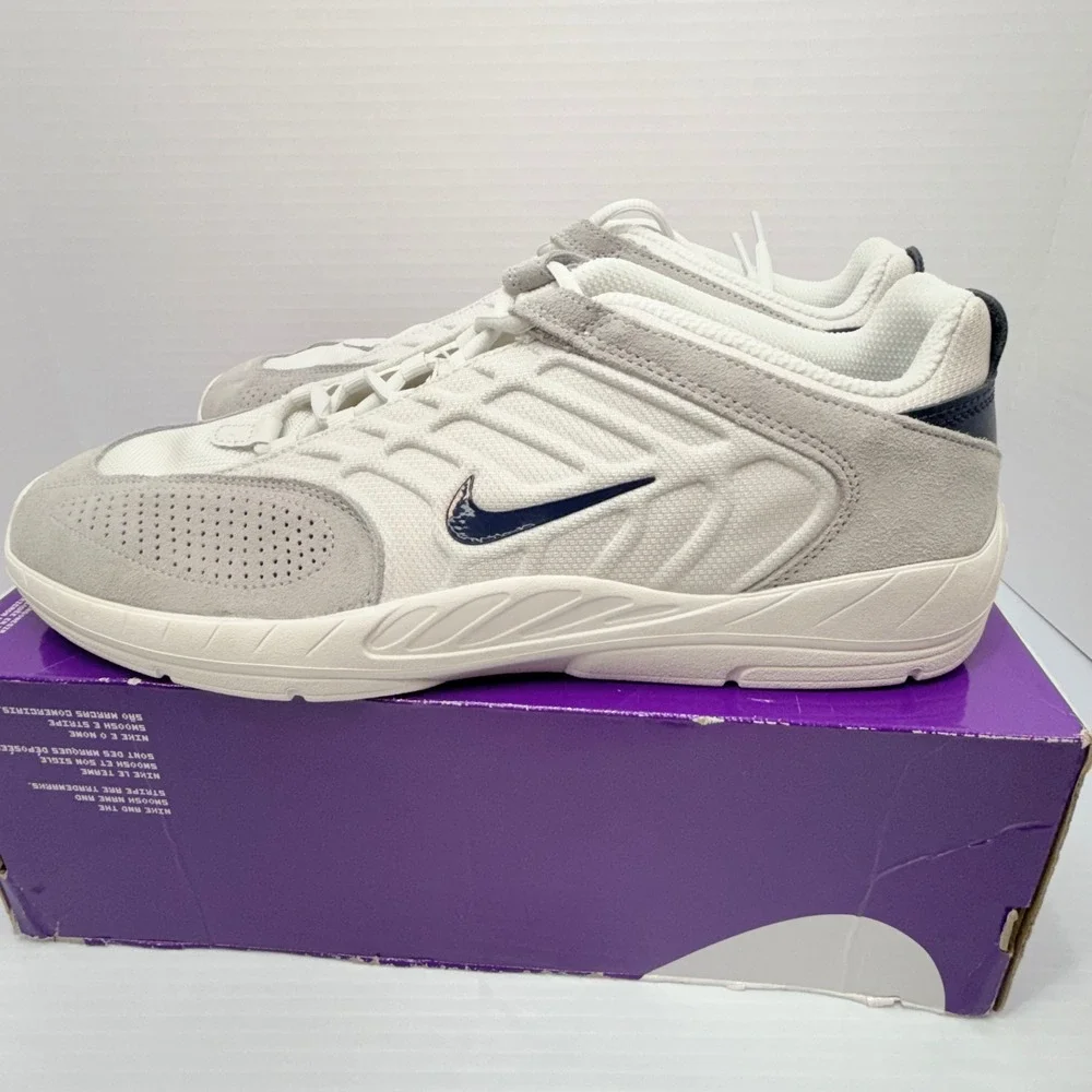 Nike SB Vertebrae Platinum‎ Tint Midnight Navy Sneakers Size 12 Mens